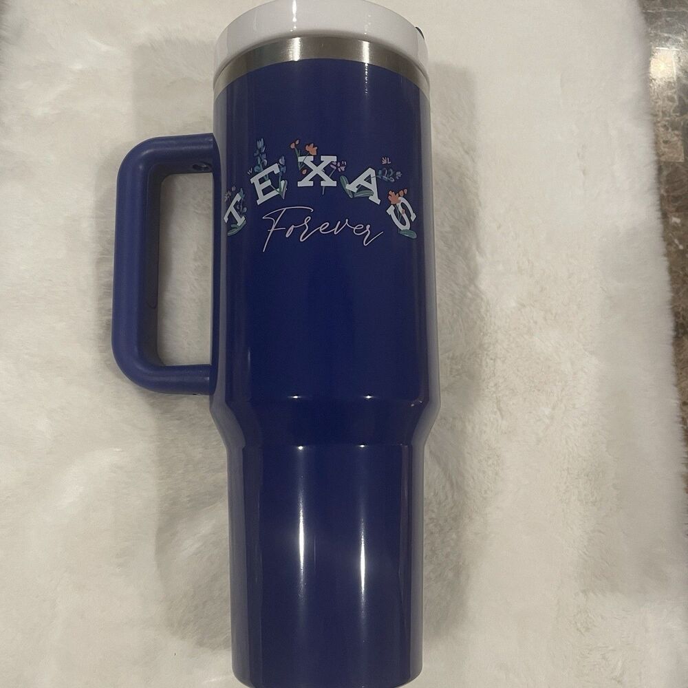 Texas Forever Tumbler 40oz Wildflower Stainless Steel Cup HEB Grocery Exclusive